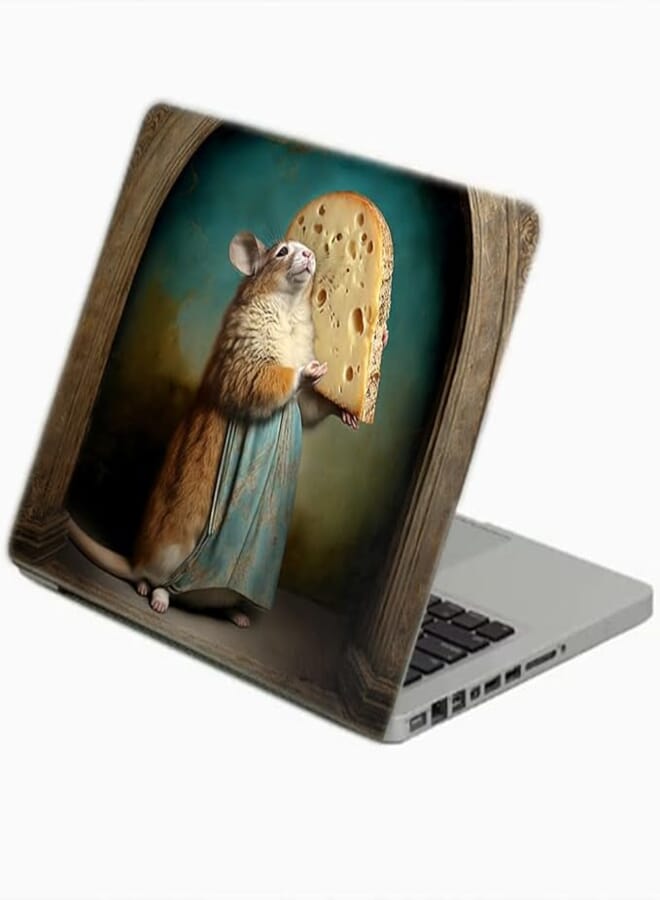 TAT Stains Liquid Texture Printed Laptop Sticker Multicolour-15.6 inch-2597
